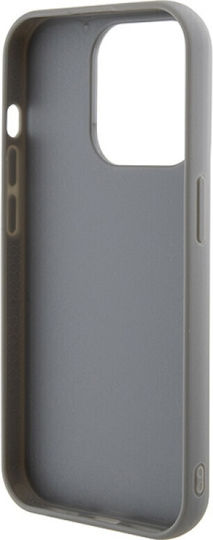 Guess Sequin Script Metal Umschlag Rückseite Kunststoff Gray (iPhone 15 Pro)