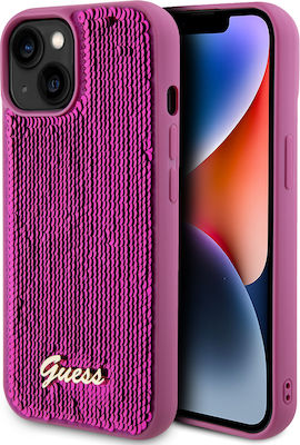 Guess Script Logo Back Cover Purple (iPhone 15Apple iPhone 15)