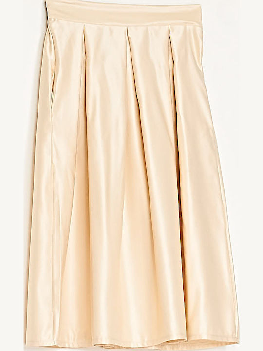 Midi Skirt Cloche Beige