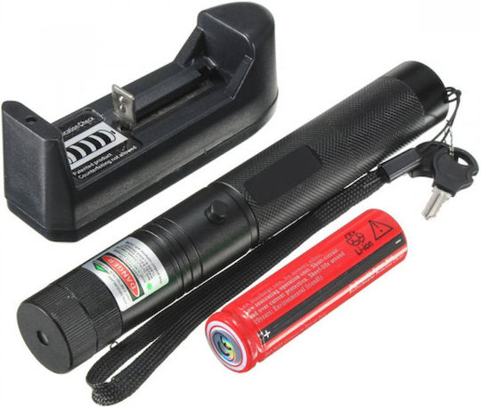 Laser 303 с Зелен Лазер в Черен Цвят