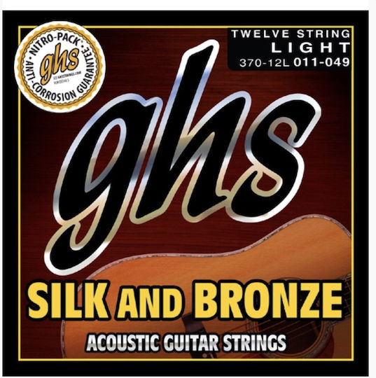 GHS Strings Silk 12-String Σετ Χορδών Bronze Ακουστικής Κιθάρας 11 - 49" Light