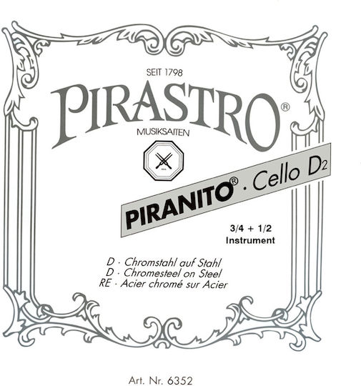 Pirastro Piranito Single Steel Cello String for 1/2 Size