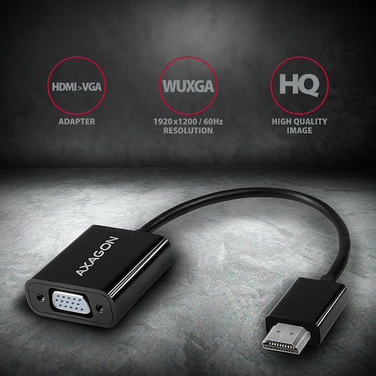 Axagon Convertor HDMI masculin în VGA feminin 1buc RVH-VGN