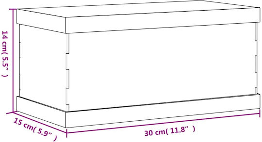 vidaXL Product Display Stand W30xD15xH14cm