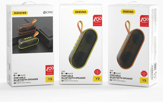 Dudao Y9 Bluetooth високоговорител 3W с живот на батерията до 10 часа Жълт