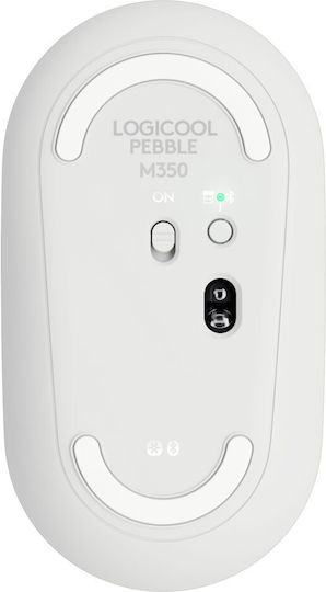 Logitech Pebble M350s Ασύρματο Bluetooth Ποντίκι White