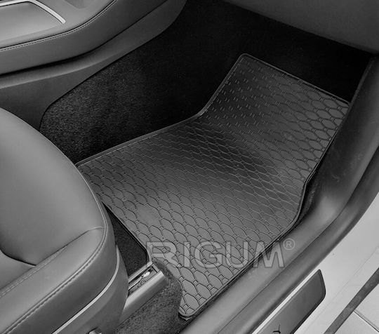 Rigum Σετ Μπροστινά και Πίσω Πατάκια 4τμχ Tesla Model Y 2021+ Μαύρα