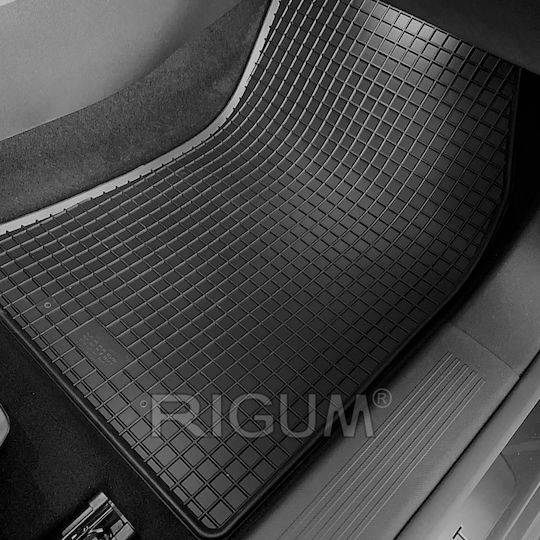 Rigum Set of Front and Rear Mats 4pcs for Peugeot 308 Black