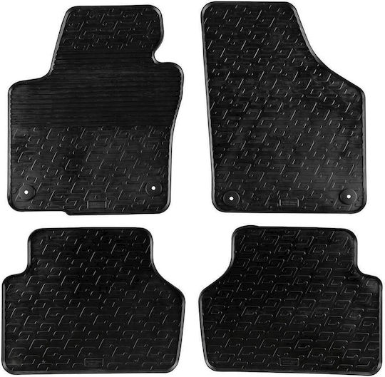 Gledring Σετ Μπροστινά και Πίσω Πατάκια 4τμχ για Volkswagen Tiguan 2007-2016 Μαύρα