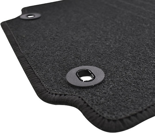 Rigum Set of Front and Rear Mats 4pcs for Honda CR-V 2007 2012 Black