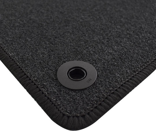 Rigum Set of Front and Rear Mats 2pcs for Renault Kangoo 2021+ Black
