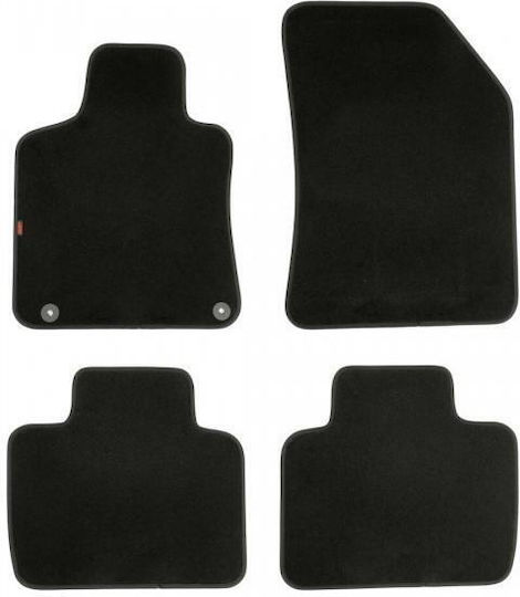 Lampa Set of Front and Rear Mats 4pcs for Peugeot 508 2018 Black