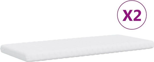 Sofa Bett Einzelbett Mit Stoff bezogen Yellow mit Latten & Matratze 100x200cm