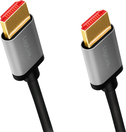 LogiLink HDMI 2.1 Cable HDMI male - HDMI male 3m Gold