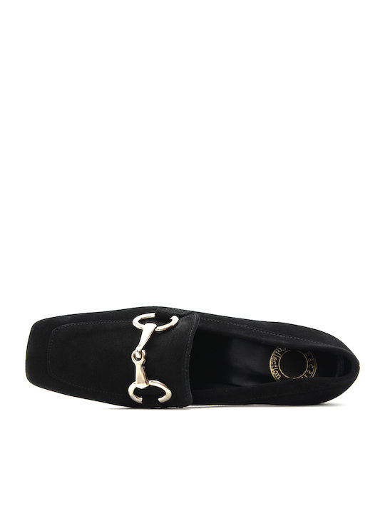 Suede Γόβες με Ψηλό Τακούνι Μαύρες