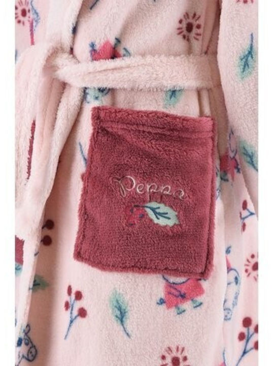 Peppa Pig Παιδική Ρόμπα Χειμωνιάτικη Fleece Ροζ