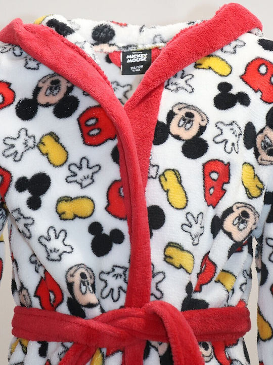 Disney Kinder Bademantel Winterlich Fleece Mehrfarbig Mickey Mouse