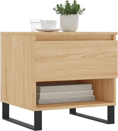Masă Laterală Rectangulară Din Lemn Cu Sertare Sonoma Stejar 2 Buc M50xL46xÎ50cm