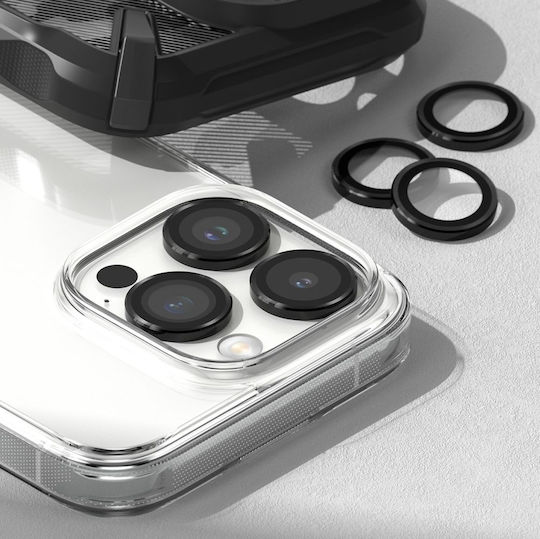 Ringke Frame Protector Camera Protection Tempered Glass Black for the iPhone 15 Pro