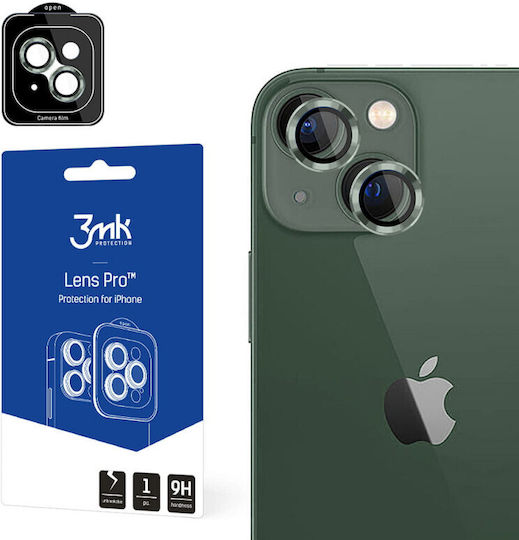 3MK Lens Camera Protection Tempered Glass Green for the iPhone 15 / 15 Plus