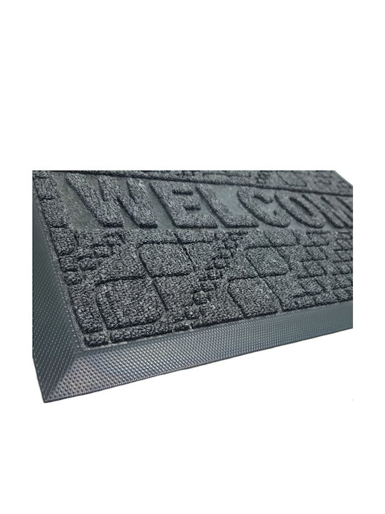 Carpet with Non-Slip Underside Doormat Welcome Grey 40x60cm