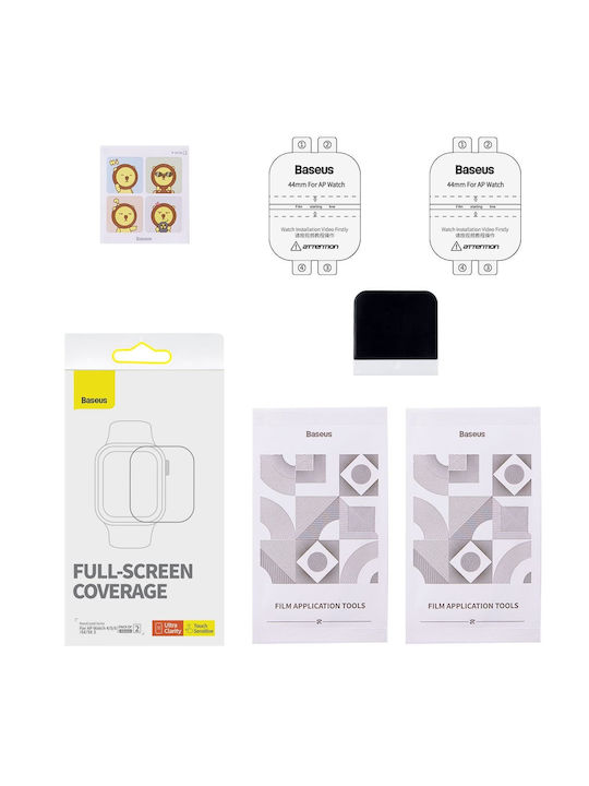 Baseus Nanocrystal Displayschutzfolie für das Apple Watch 44mm 2Stück P6001510B201-01