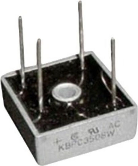 Γέφυρα τετράγωνη μεταλλική15A/100V KBPC1501 wire HY 10τμχ 01.012.0065