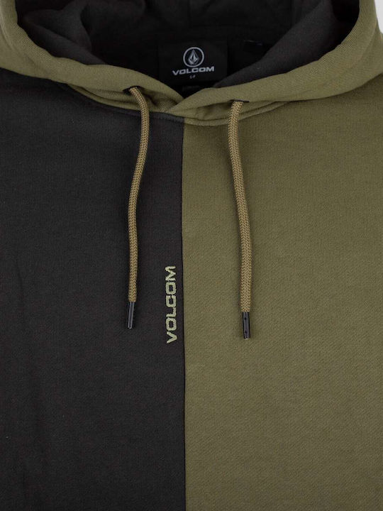 Volcom Men's Sweatshirt with Hood Green