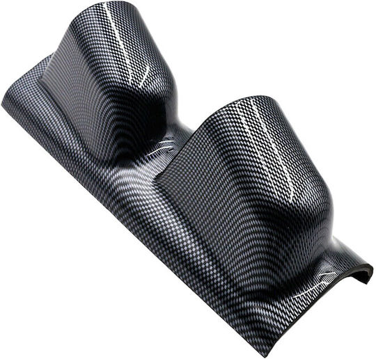 Auto Gs Βάση Οργάνων Κολόνας Αυτοκινήτου Διπλή Carbon