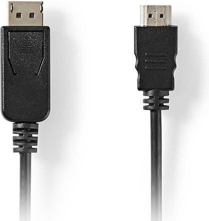 Nedis Cable DisplayPort male - HDMI male 2m Μαύρο (CCGL37101BK20)