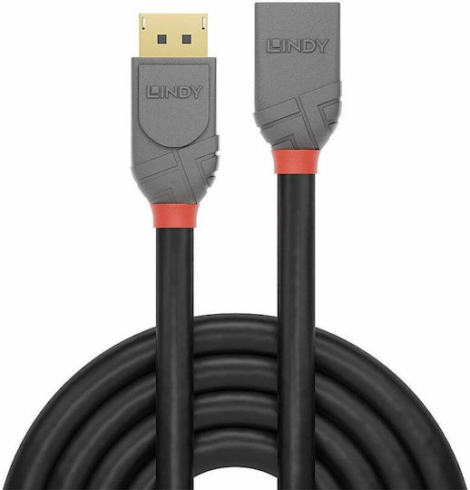 Lindy Kabel DisplayPort-Stecker - DisplayPort-Buchse 3m Schwarz (36498)