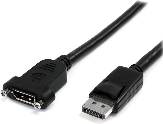 StarTech Cable DisplayPort male - DisplayPort female 0.9m Μαύρο (DPPNLFM3PW)