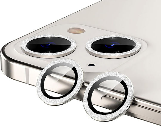Camera Lens Glass Strass Silver for iPhone 11