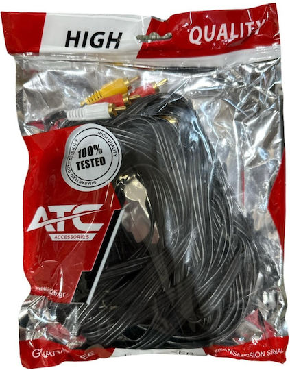 ATC Cable RCA male - RCA male 10m 02.008.0038