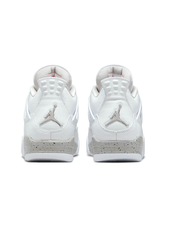 Air  4 Retro Мъжки Ботуши White / Tech Grey / Black / Fire Red