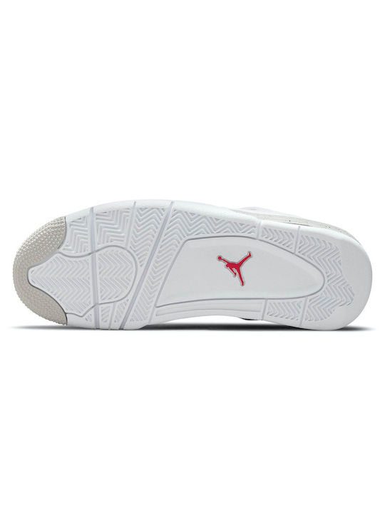 Air  4 Retro Мъжки Ботуши White / Tech Grey / Black / Fire Red