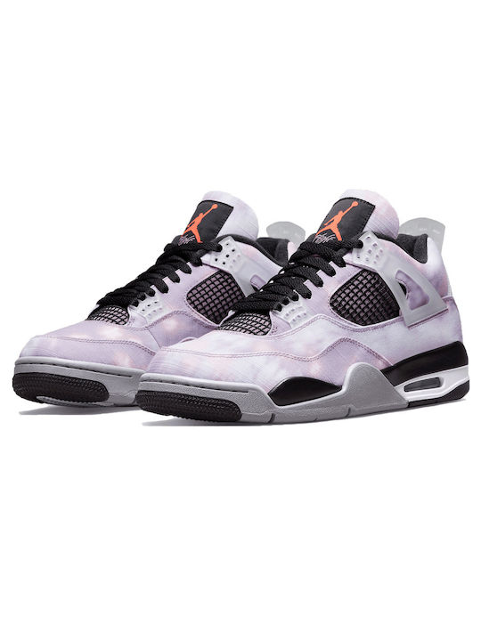 Jordan Air Jordan 4 Retro Sneakers Amethyst Wave / Bright Crimson / Black / Cement Grey Jordan Air Jordan 4 Retro Sneakers Amethyst Wave / Bright Crimson / Black / Cement Grey