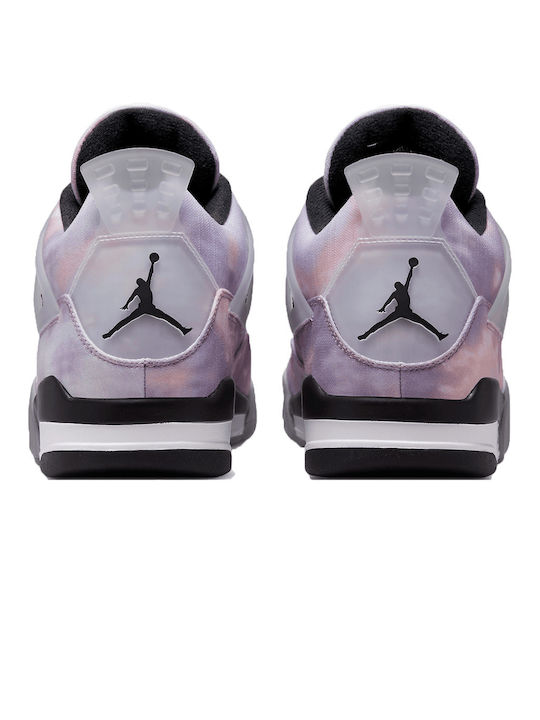 Air  4 Retro Boots Amethyst Wave / Bright Crimson / Black / Cement Grey