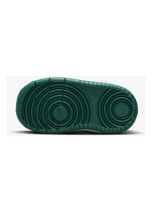 Court Court Borough Kids Sports Shoes Running with Hoop & Loop Closure White