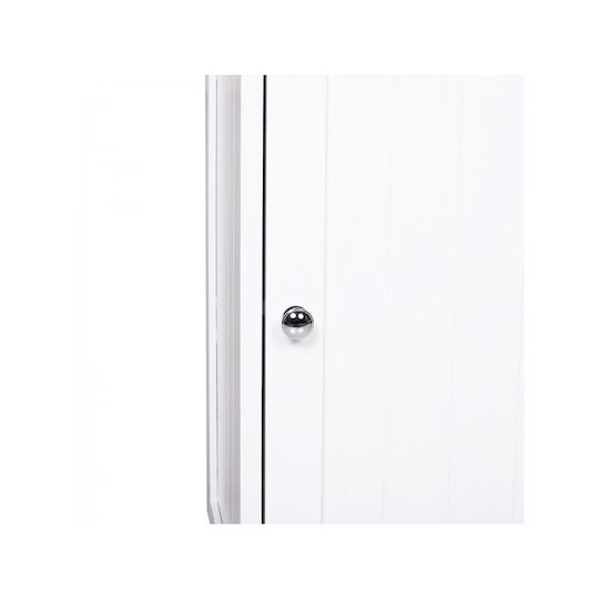 Kleankin Bathroom Cabinet Bathroom Cabinet L43xW34xH77cm White