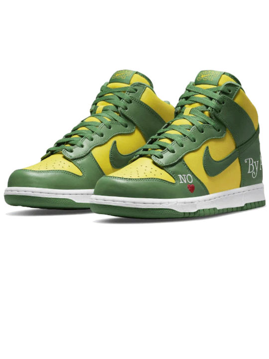 Nike SB Dunk High Supreme Boots Varsity Maize / Pine Green / White