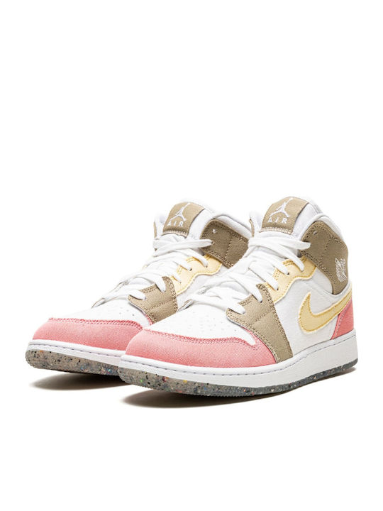 Air  1 Παιδικά Sneakers High Λευκά