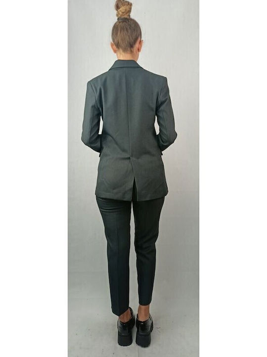 Passager Blazer pentru femei Sacou Gri