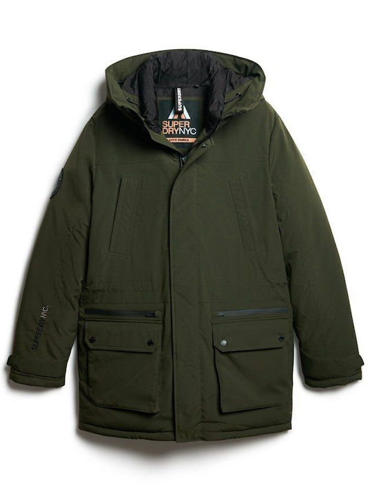 City Winter Jacke Parka Wasserdicht Khaki