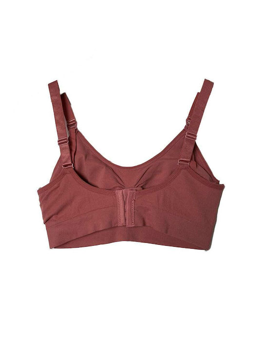 Ouno Maternity & Nursing Sports Bra with Clips Orange