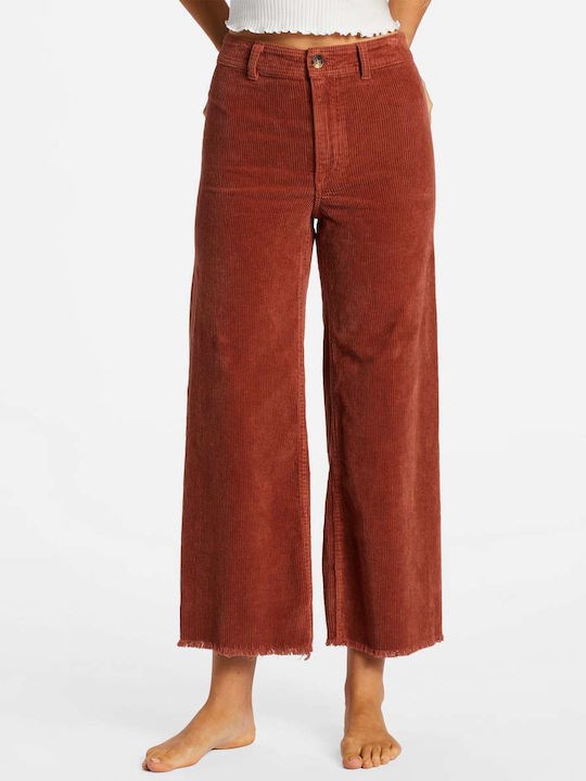 Free Fall Women's Fabric Trousers Brown