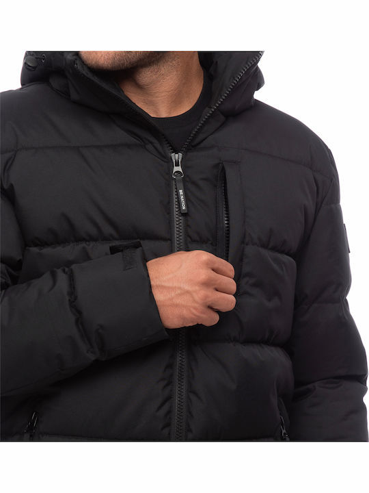 Зимно Puffer мъжко яке Черен