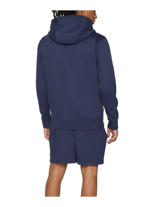 Tommy Hilfiger Herren Sweatshirt Jacke mit Kapuze und Taschen Marineblau