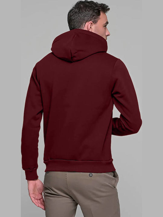 Sweatshirt mit Kapuze Burgundisch