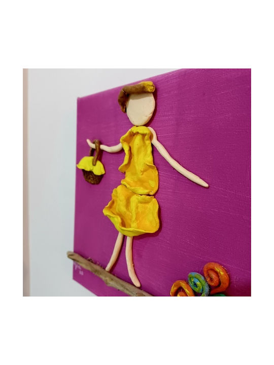 Kids Canvas Wall Painting 20x20cm